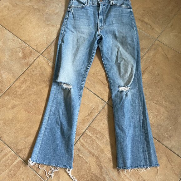 MOTHER | The Hustler Ankle Fray Jeans in Thrilling Shots - Size 28 - Picture 4 of 4